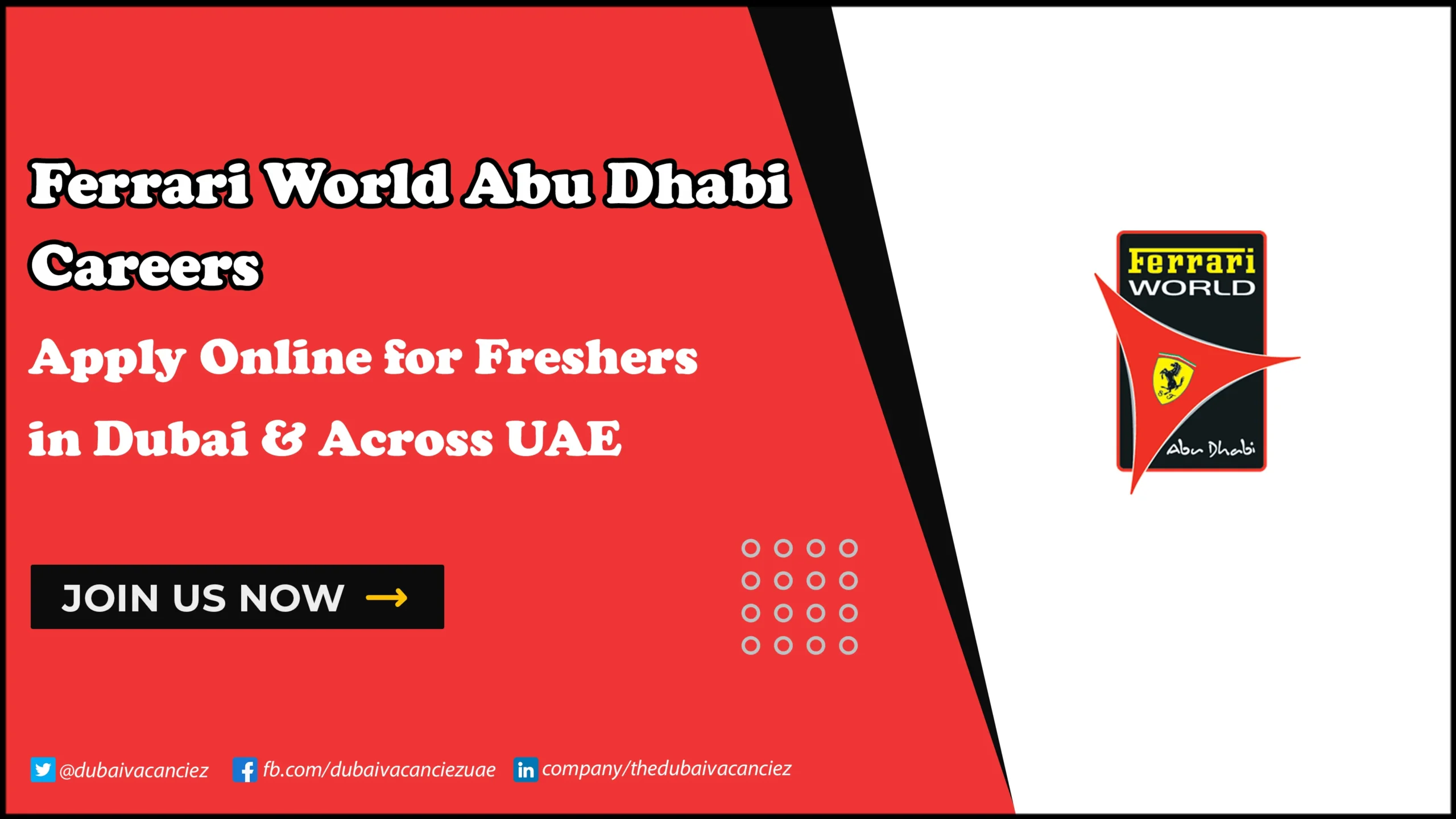 Ferrari World Abu Dhabi Careers